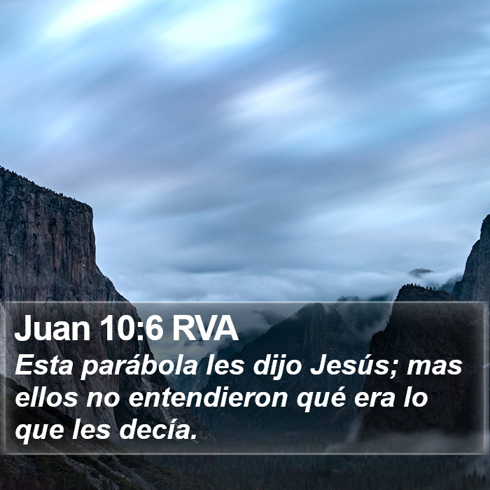 Juan 10:6 RVA Bible Study