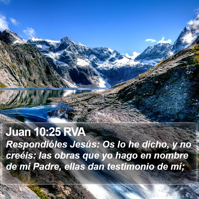 Juan 10:25 RVA Bible Study