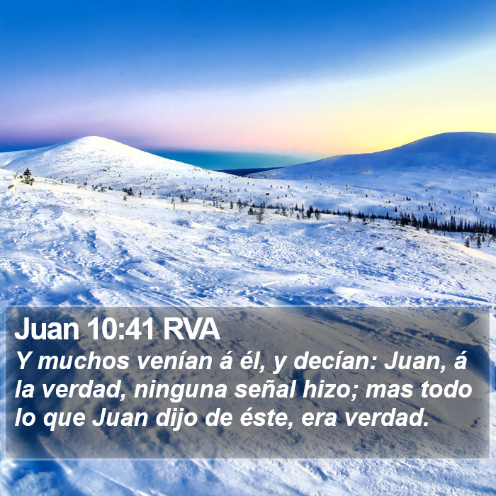 Juan 10:41 RVA Bible Study