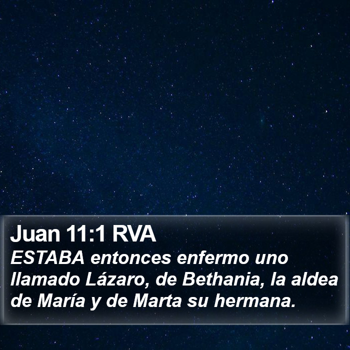 Juan 11:1 RVA Bible Study