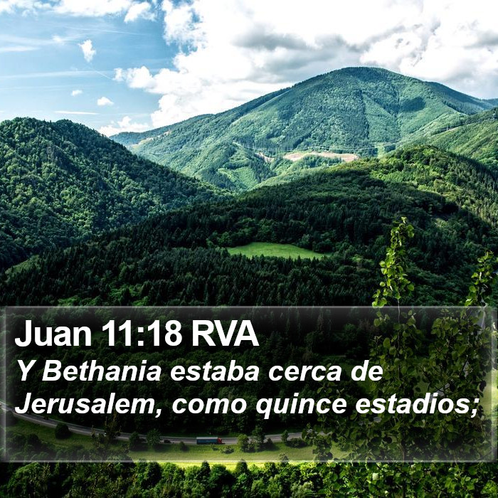 Juan 11:18 RVA Bible Study