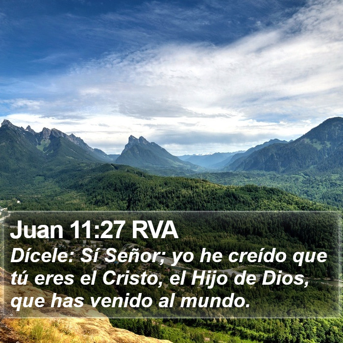 Juan 11:27 RVA Bible Study