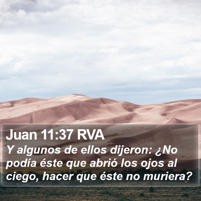 Juan 11:37 RVA Bible Study