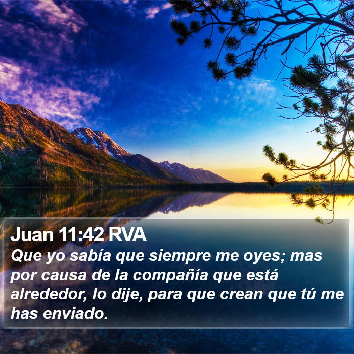 Juan 11:42 RVA Bible Study