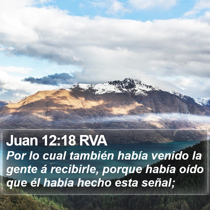 Juan 12:18 RVA Bible Study