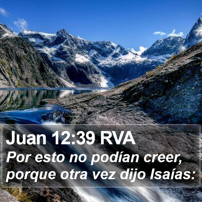 Juan 12:39 RVA Bible Study