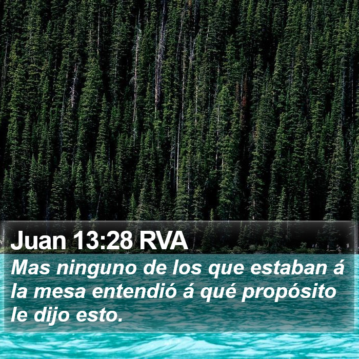 Juan 13:28 RVA Bible Study