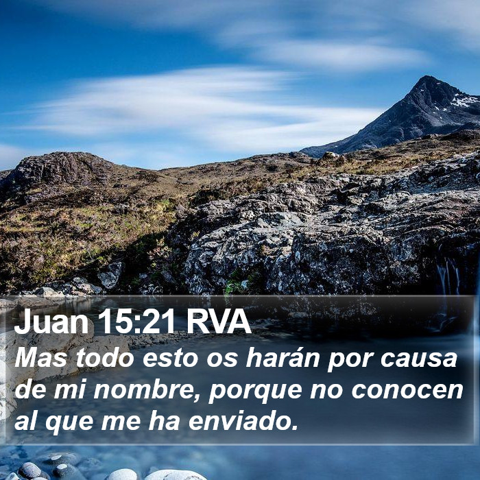 Juan 15:21 RVA Bible Study