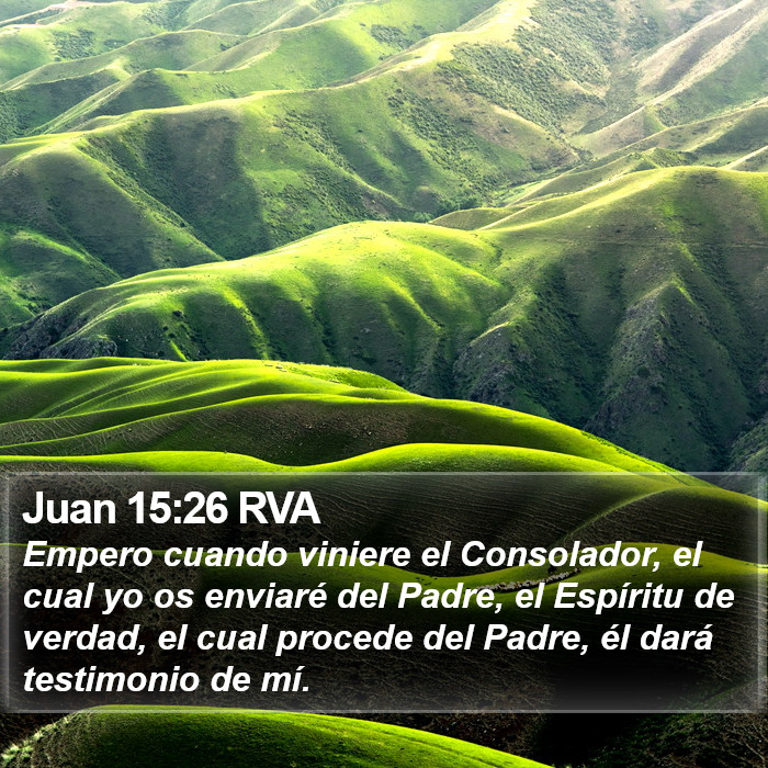 Juan 15:26 RVA Bible Study