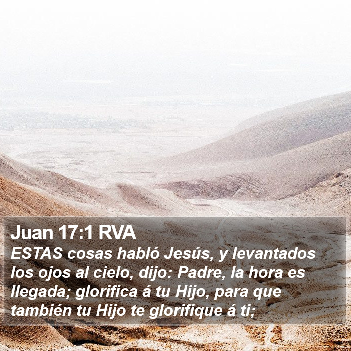 Juan 17:1 RVA Bible Study