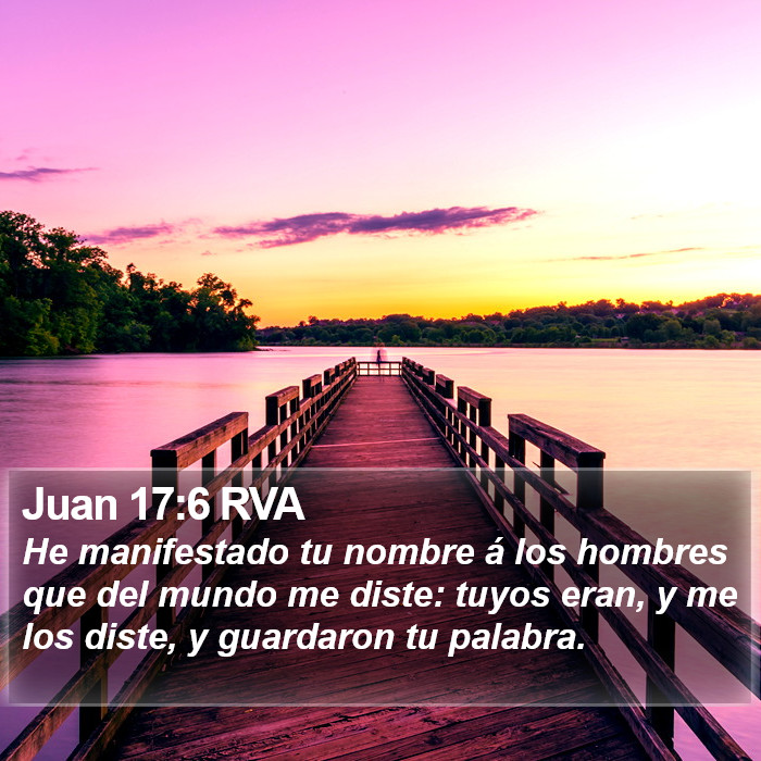 Juan 17:6 RVA Bible Study