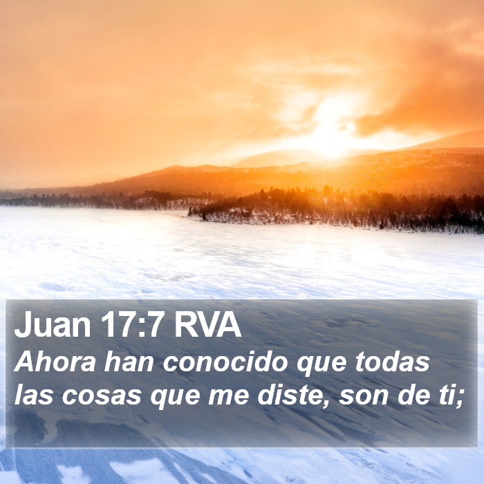 Juan 17:7 RVA Bible Study