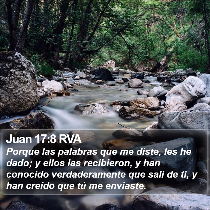 Juan 17:8 RVA Bible Study