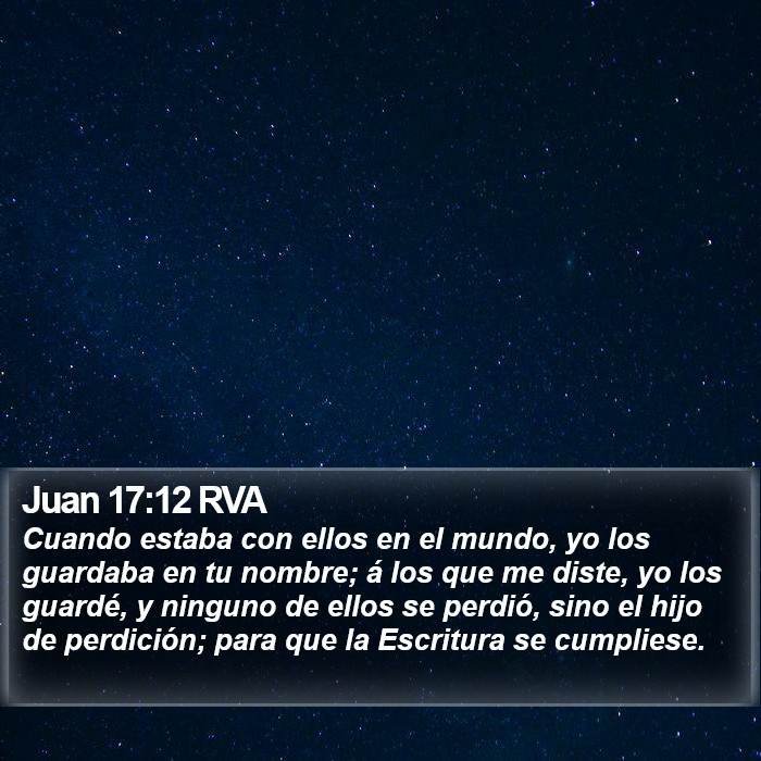 Juan 17:12 RVA Bible Study