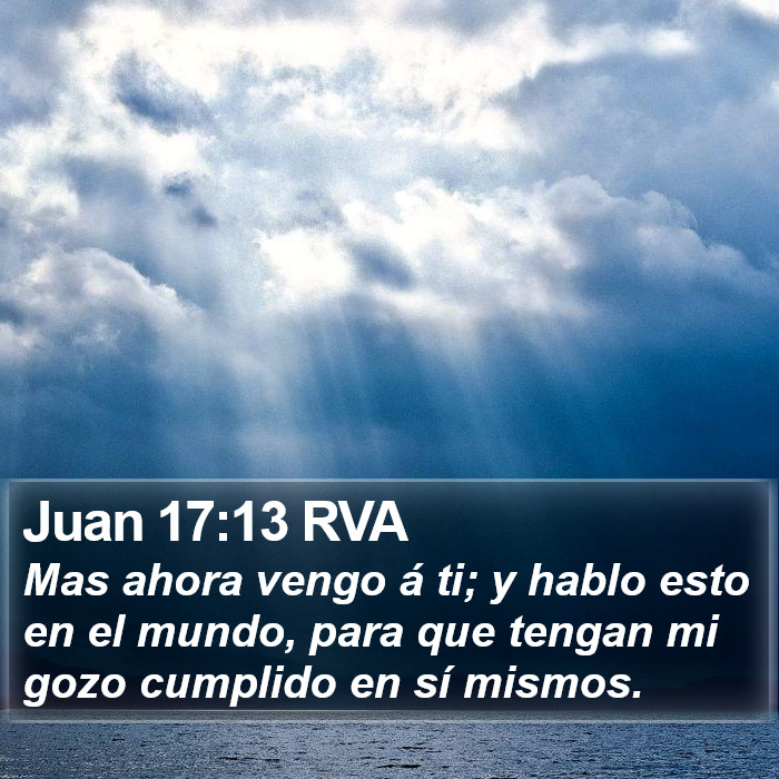 Juan 17:13 RVA Bible Study