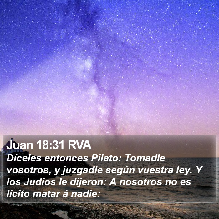 Juan 18:31 RVA Bible Study