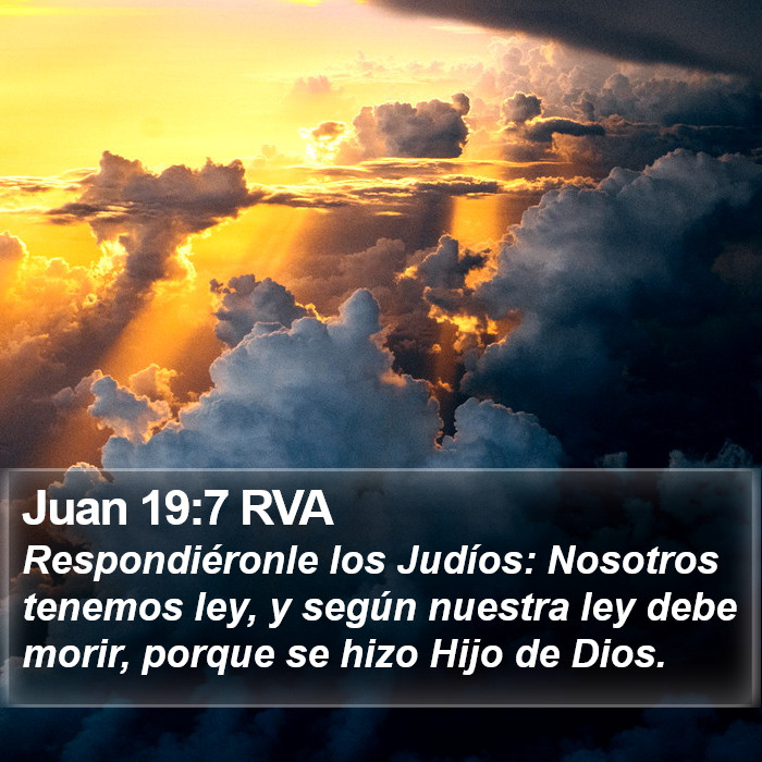 Juan 19:7 RVA Bible Study