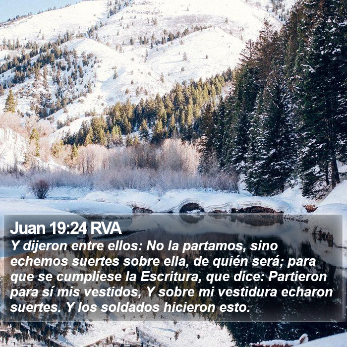 Juan 19:24 RVA Bible Study