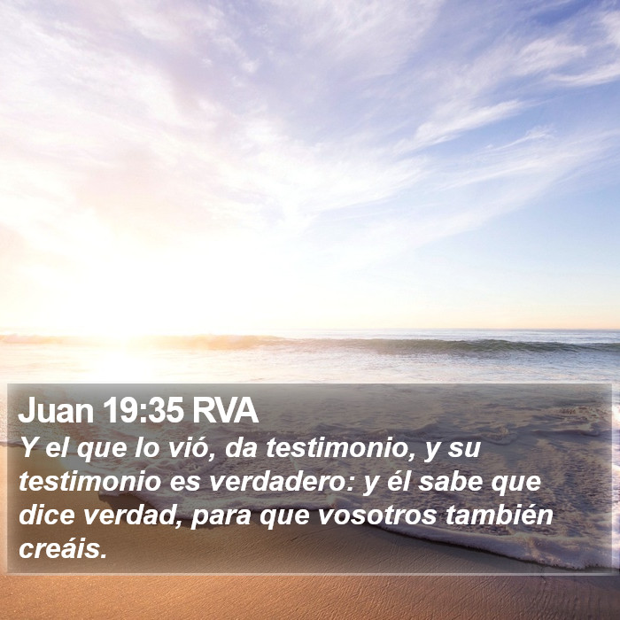 Juan 19:35 RVA Bible Study