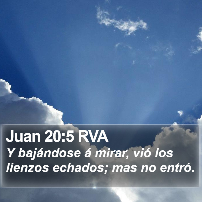 Juan 20:5 RVA Bible Study