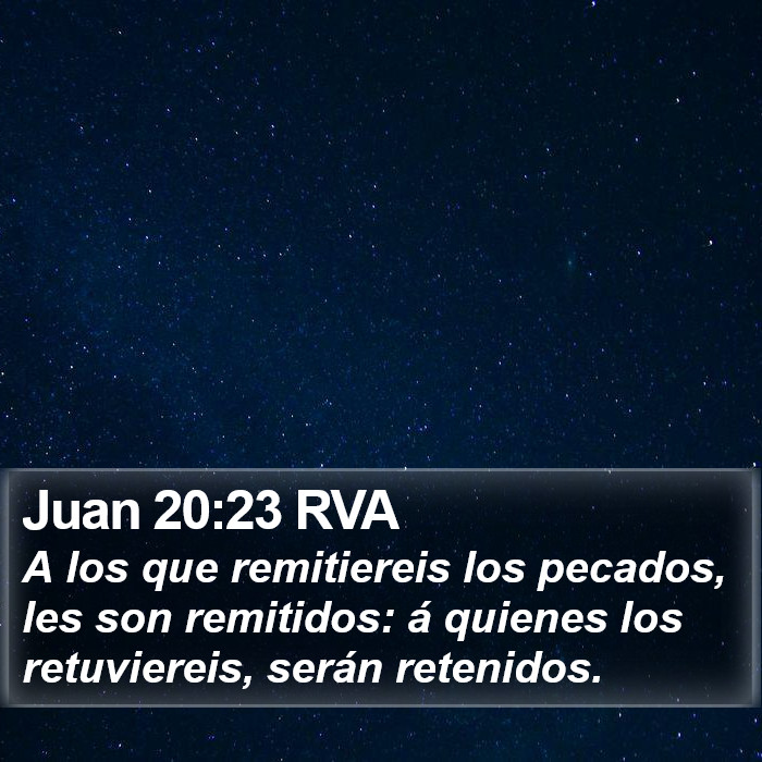 Juan 20:23 RVA Bible Study