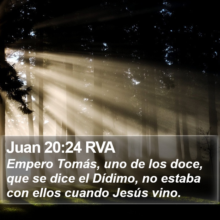 Juan 20:24 RVA Bible Study