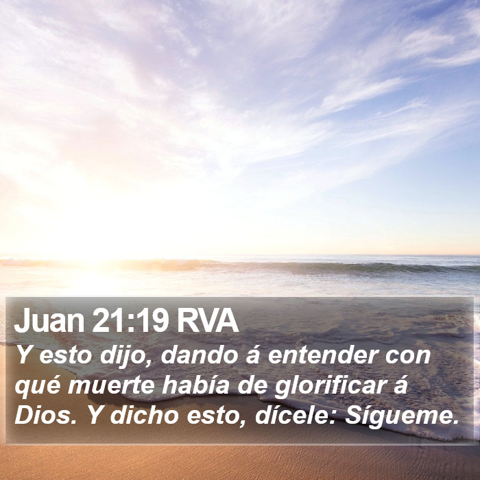 Juan 21:19 RVA Bible Study