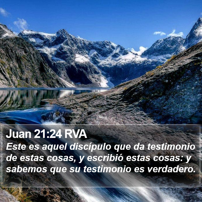 Juan 21:24 RVA Bible Study