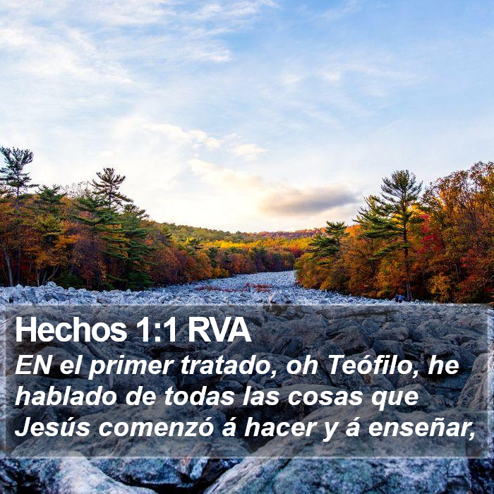 Hechos 1:1 RVA Bible Study