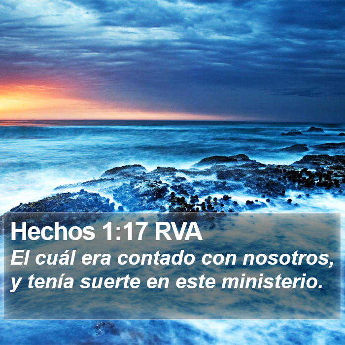 Hechos 1:17 RVA Bible Study