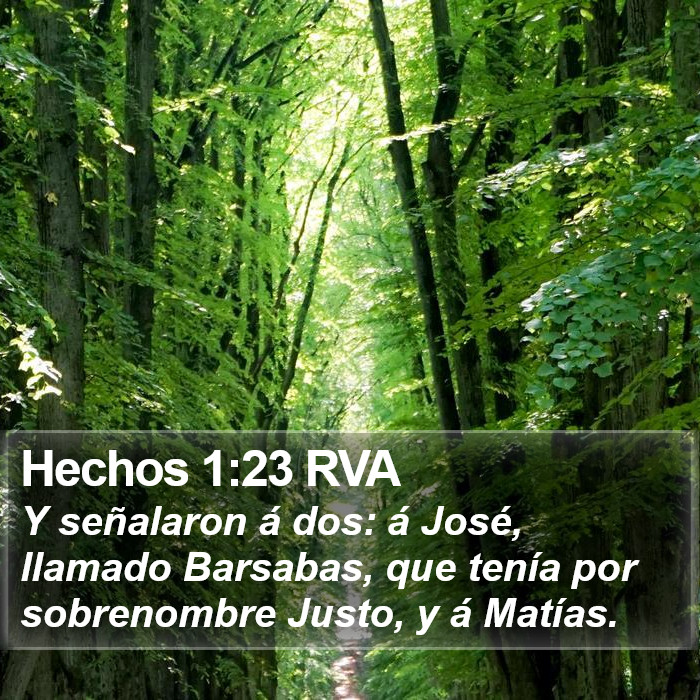 Hechos 1:23 RVA Bible Study