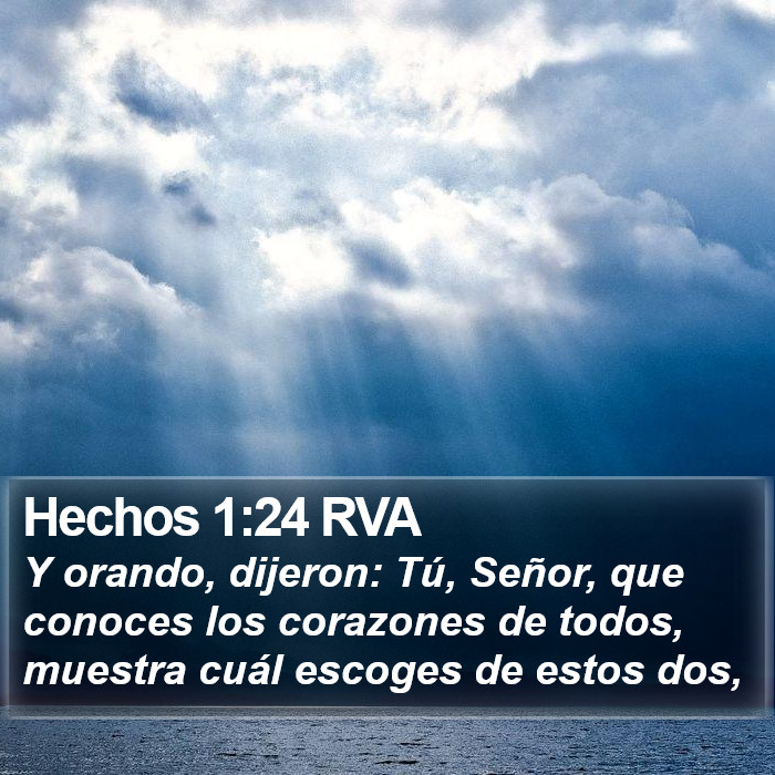 Hechos 1:24 RVA Bible Study