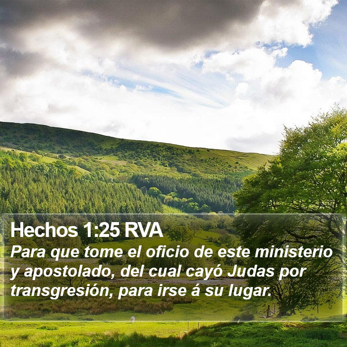 Hechos 1:25 RVA Bible Study