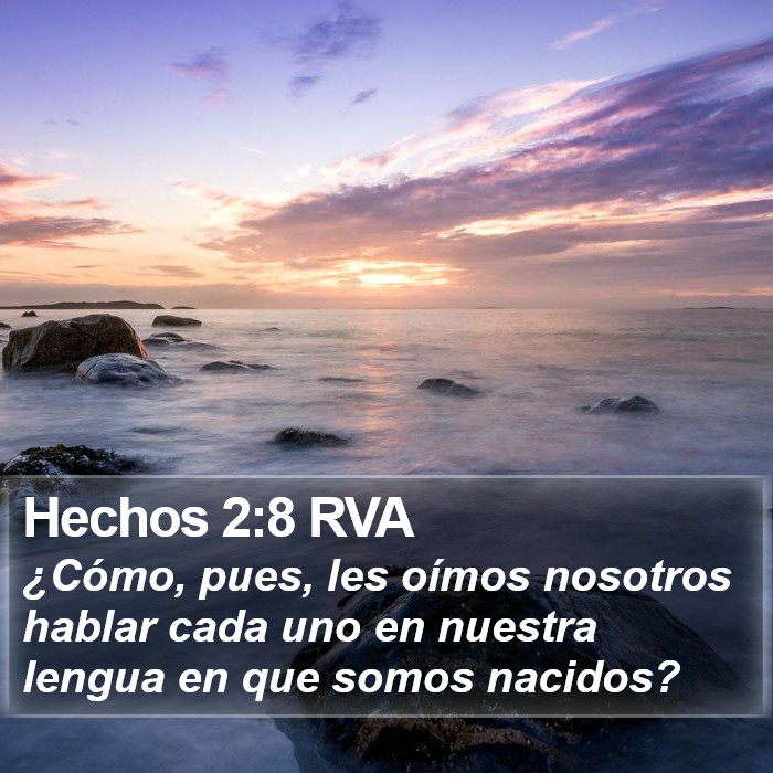 Hechos 2:8 RVA Bible Study