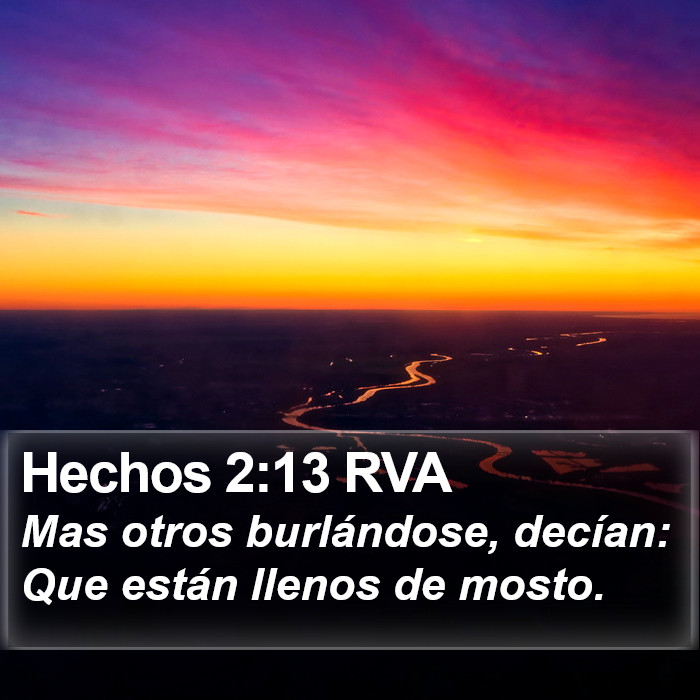 Hechos 2:13 RVA Bible Study