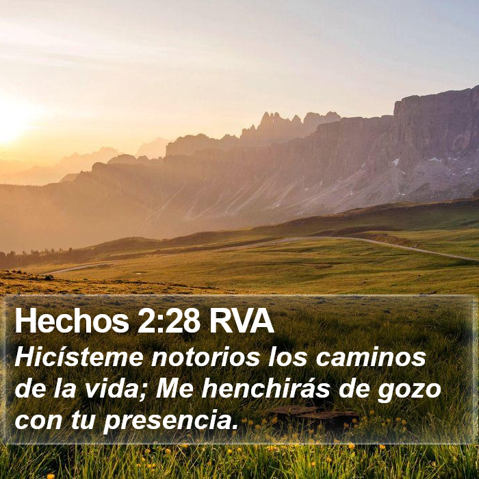 Hechos 2:28 RVA Bible Study