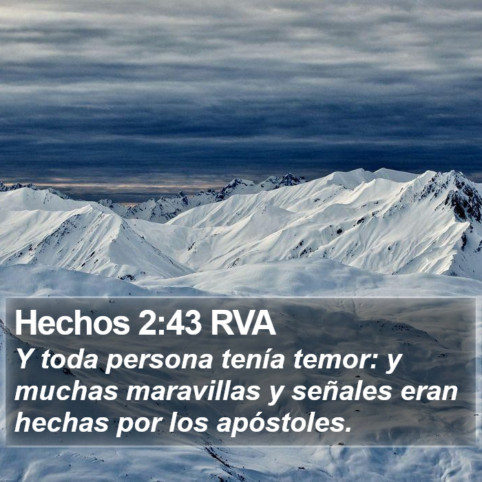 Hechos 2:43 RVA Bible Study