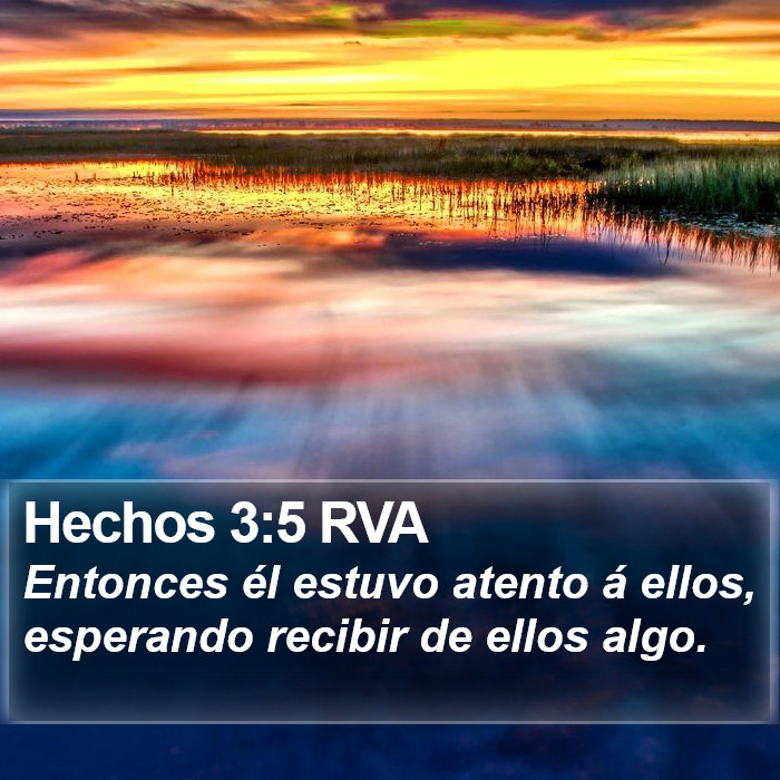 Hechos 3:5 RVA Bible Study