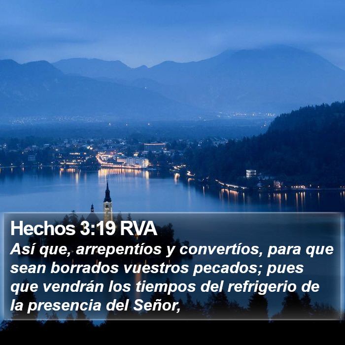 Hechos 3:19 RVA Bible Study