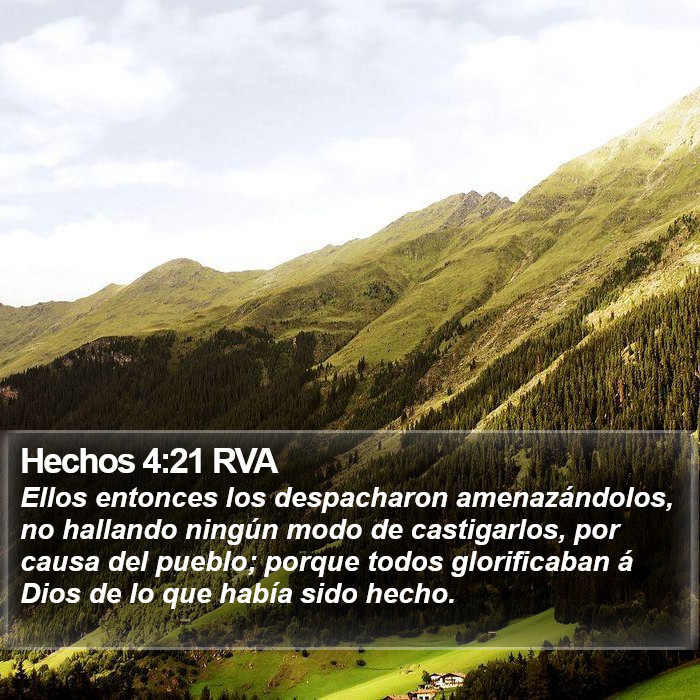 Hechos 4:21 RVA Bible Study