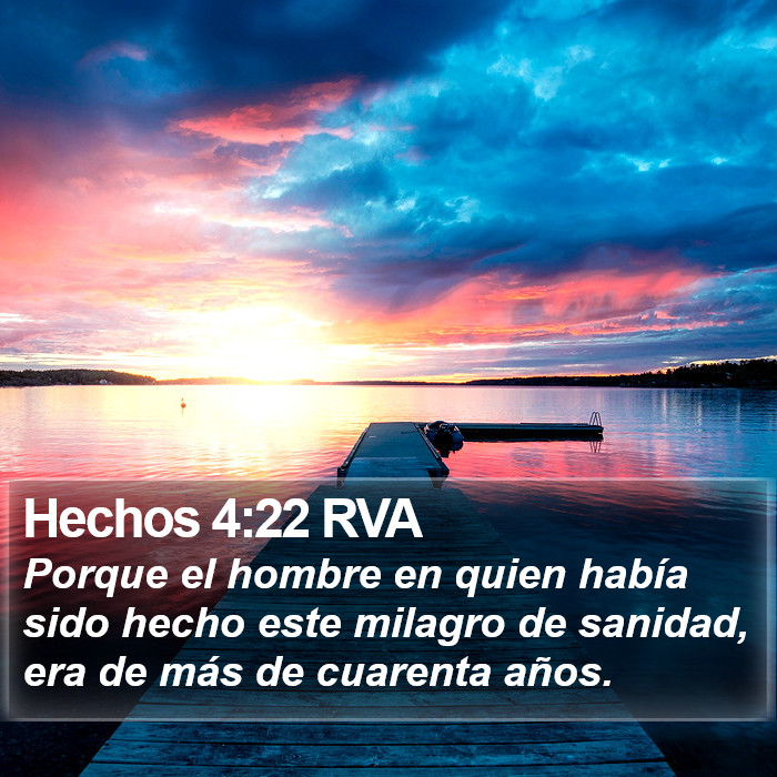 Hechos 4:22 RVA Bible Study