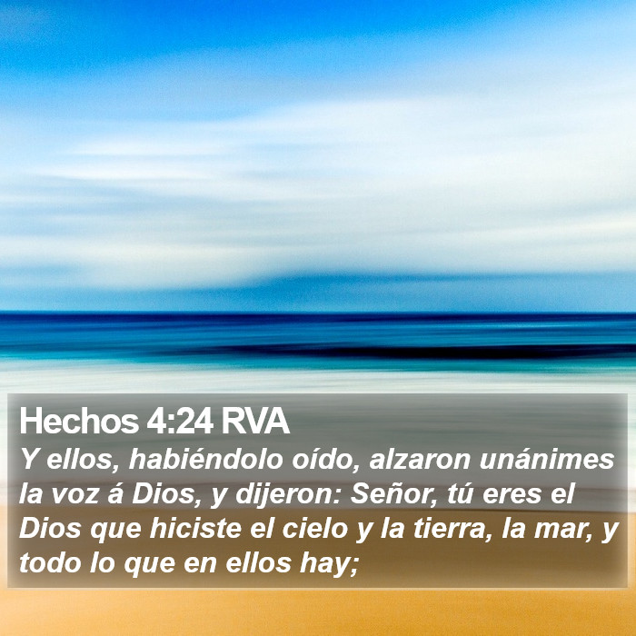 Hechos 4:24 RVA Bible Study