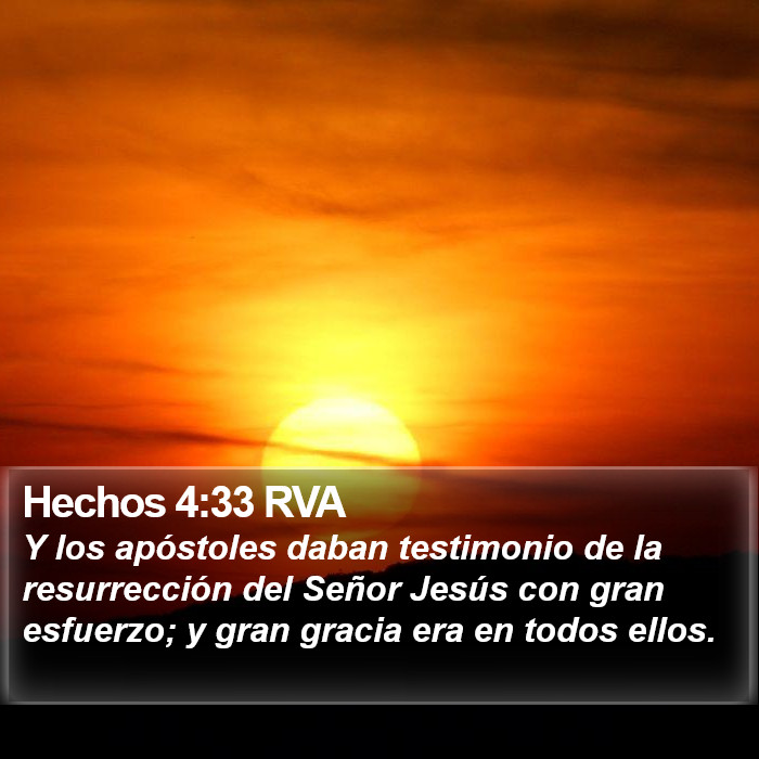 Hechos 4:33 RVA Bible Study