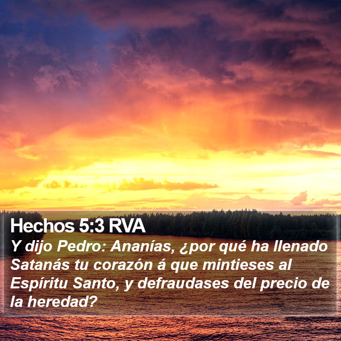 Hechos 5:3 RVA Bible Study