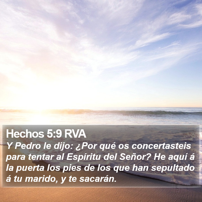 Hechos 5:9 RVA Bible Study