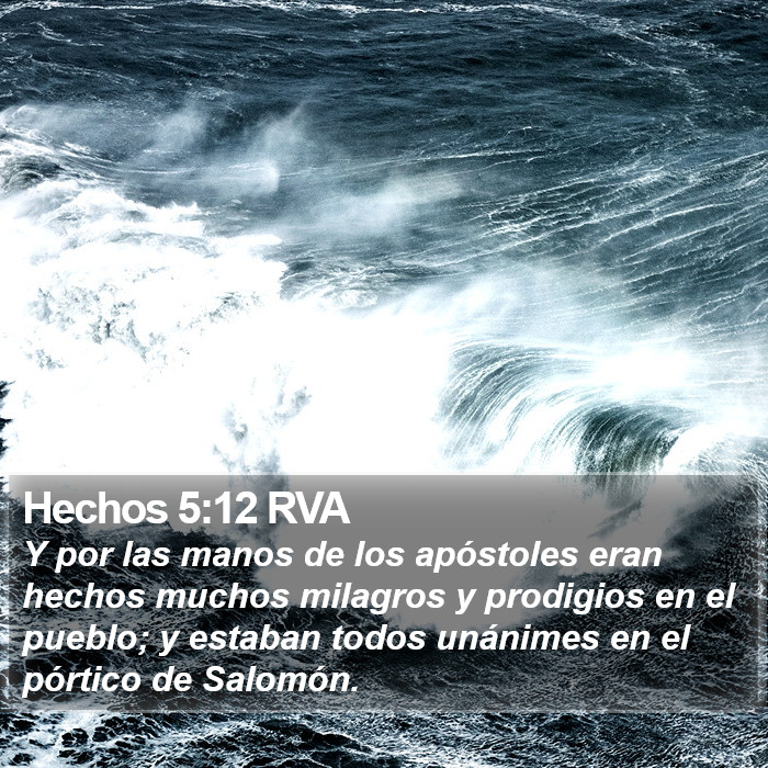 Hechos 5:12 RVA Bible Study