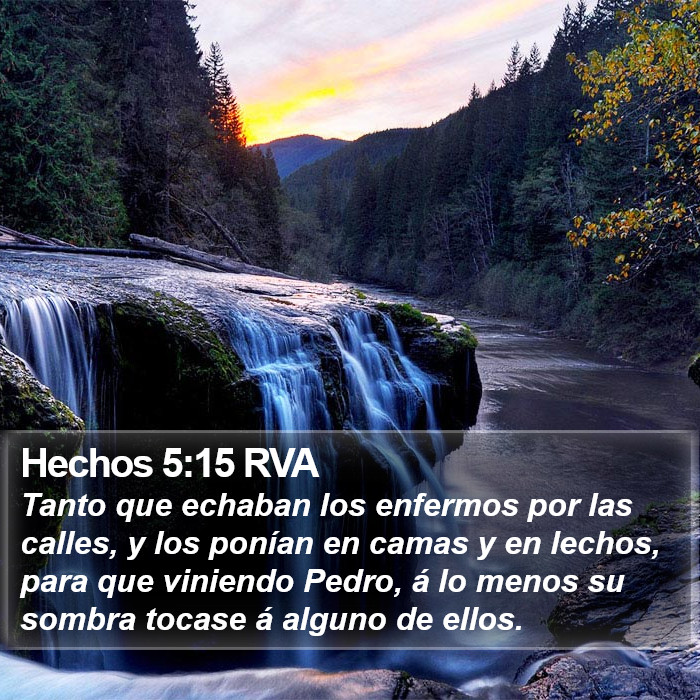 Hechos 5:15 RVA Bible Study