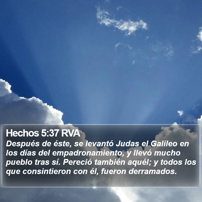 Hechos 5:37 RVA Bible Study