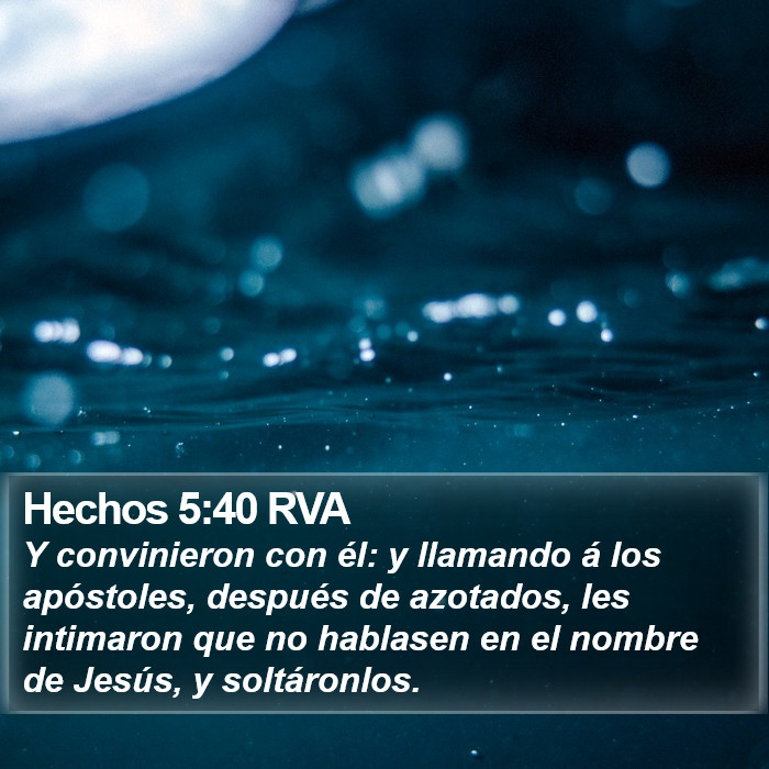 Hechos 5:40 RVA Bible Study