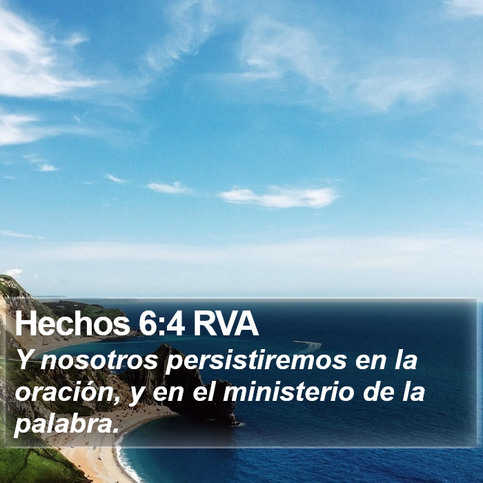 Hechos 6:4 RVA Bible Study